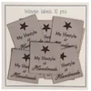 Go Handmade Vævet Label, My lifestyle is Handmade, 33 x 30 mm, 10 stk
